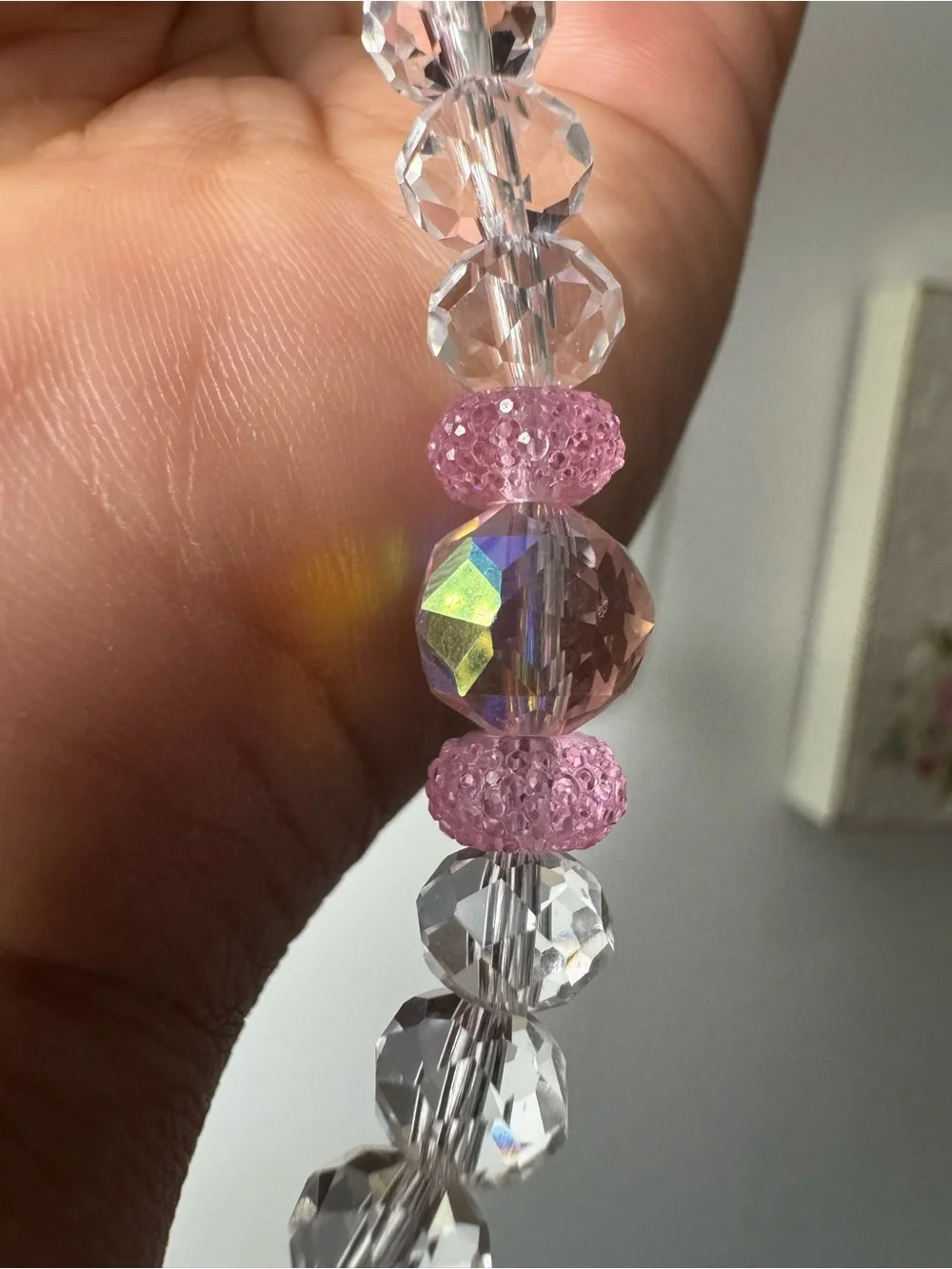 Bling Bling Crystal and Pink Phone/Key/Bag Chain #P1073